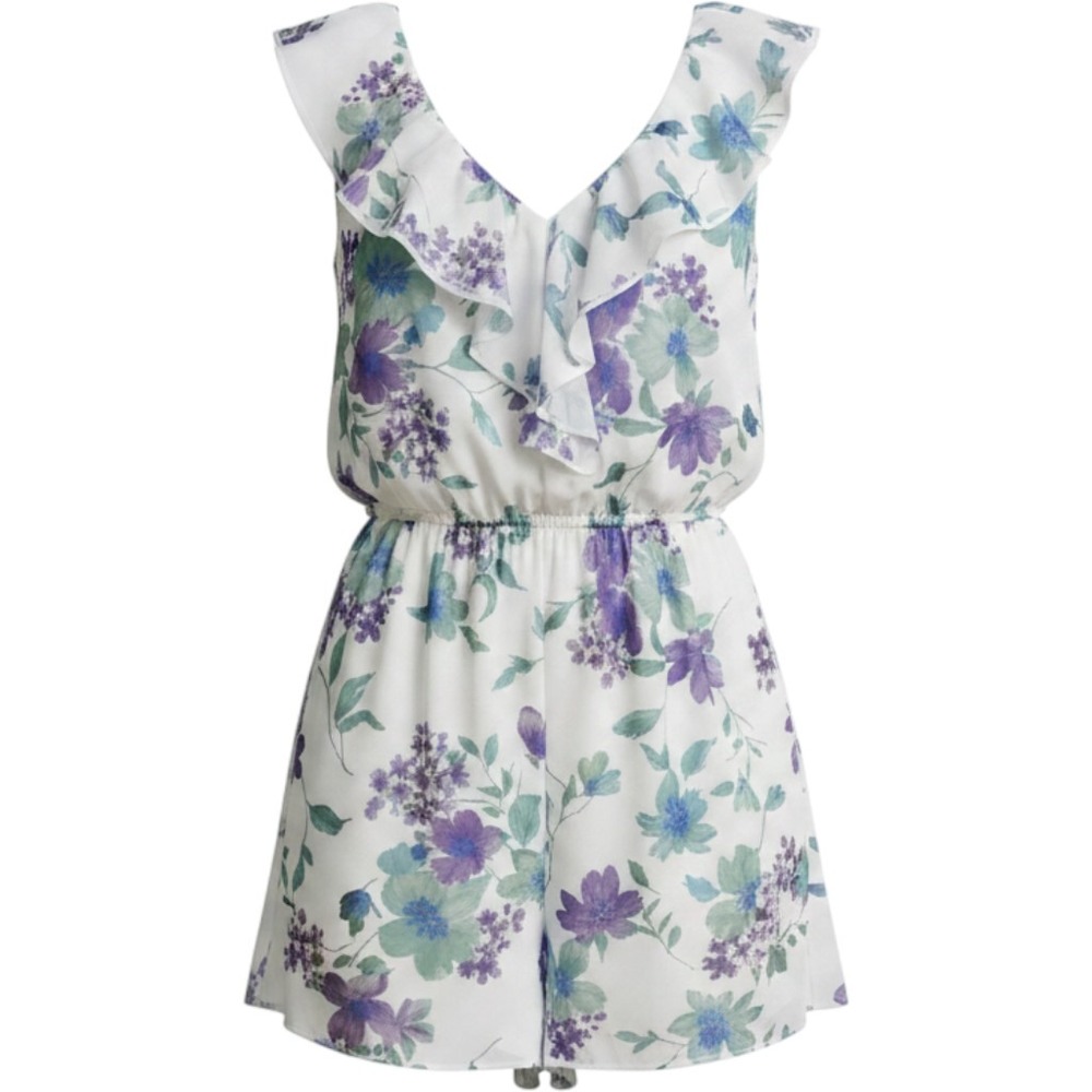 Girls Floral Ruffle Dress - Girls Party Casual Spring Summer - Size 7